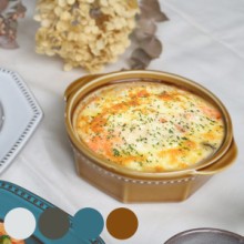 グラタン皿 14cm 美濃焼 コリーヌ Colline 皿 食器 磁器 日本製