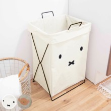 ランドリーバスケット miffy boris 折り畳み式 横置き