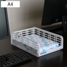 ファイルトレー 幅30×奥行35×高さ13cm A4 ワイド 縦 レタートレー 収納ボックス