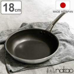 フライパン 18cm 浅型 業務用 ステンレスハンドル シルクフライパン