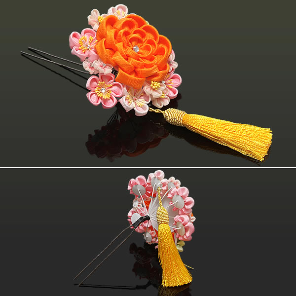 花 つまみ髪飾り 成人式