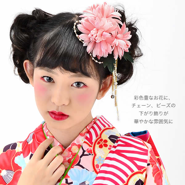 お花髪飾り 成人式 袴