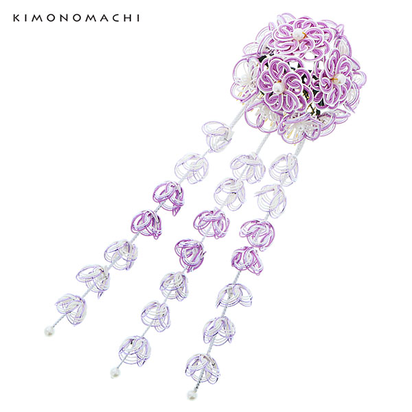 水引き髪飾り お花髪飾り コーム髪飾り