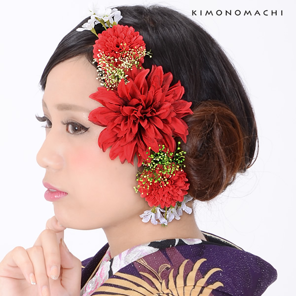 お花髪飾り お花カチューシャ コーム髪飾り