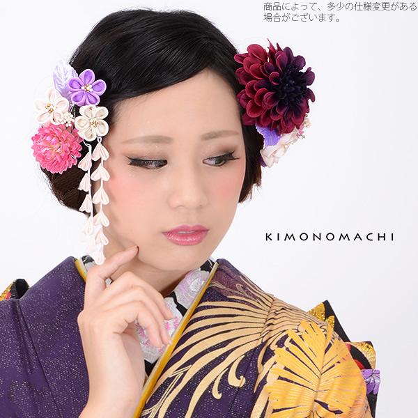 つまみ細工かんざし お花髪飾り コーム髪飾り