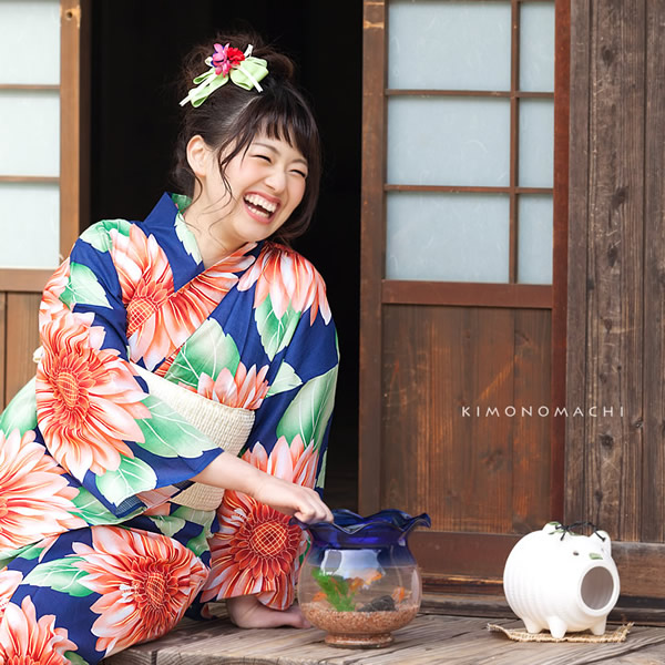 浴衣単品 レディース レトロ