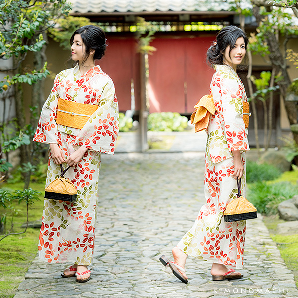 S、フリー、TL、LL 女性浴衣 レトロ