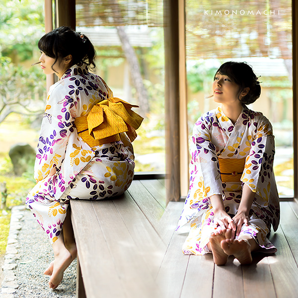 S、フリー、TL、LL 女性浴衣 レトロ