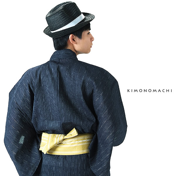 浴衣2点セット 綿麻浴衣 花火大会、夏祭り、夏フェスに