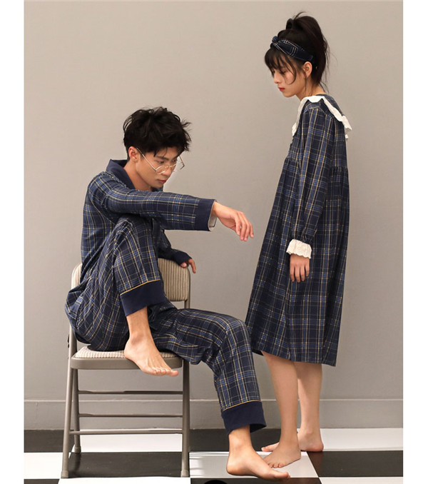 新規購入 格子縞 ペア パジャマ パジャマ レディース かわいい 長袖 パジャマ ワンピース パジャマ 夏 春 ルームウェア メンズ パジャマ 前開き カ ブランドおしゃれ Www Endocenter Com Ua