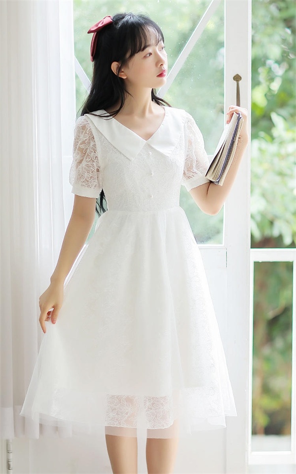 高知インター店 夏ワンピースドレス 大人 ピアノ 発表会 パーティードレス 夏ワンピ 結婚式 ワンピース 成人式 同窓会 ドレス 結婚式 5分袖 袖あり レー 21福袋 Karanipoolservices Com