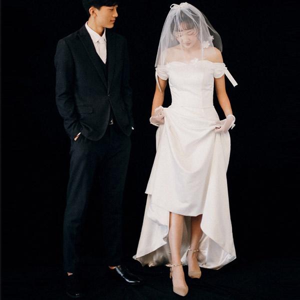 安い購入 ウェディングドレス ファスナー 長袖 シンプル 白ドレス ワンピース 花嫁 結婚式 二次会 披露宴 前撮り 後撮り 撮影用 ビーチフォト フォ 超人気の Lovemesomegadgets Com