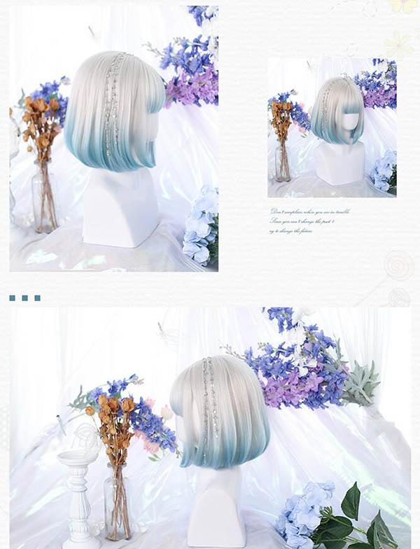 ウィッグ フルウィッグ ショート ボブウィッグ ボブ ぱっつん前髪