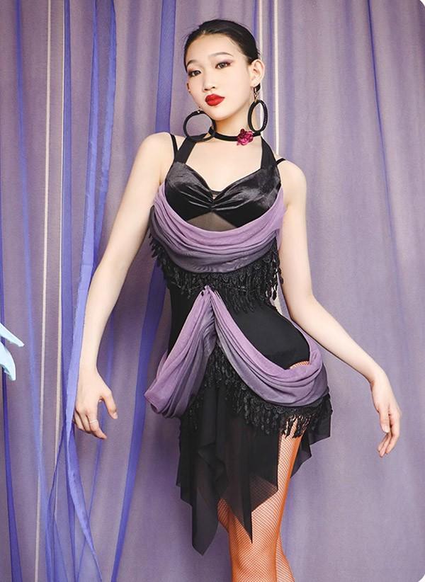 ラテン 衣装 ラテンドレス 社交ダンス衣装 ダンスウエア 豪華なドレス