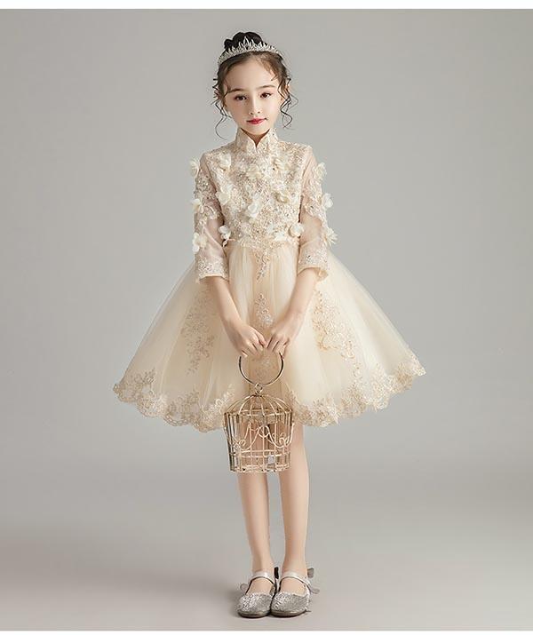 最高の ピアノ発表会 ドレス 子供ドレス ワンピース フラワーガール ベールガール リングガール ファスナー ショート丈 お姫様 着やせ 上品 エレ 残りわずか Www Servblu Com