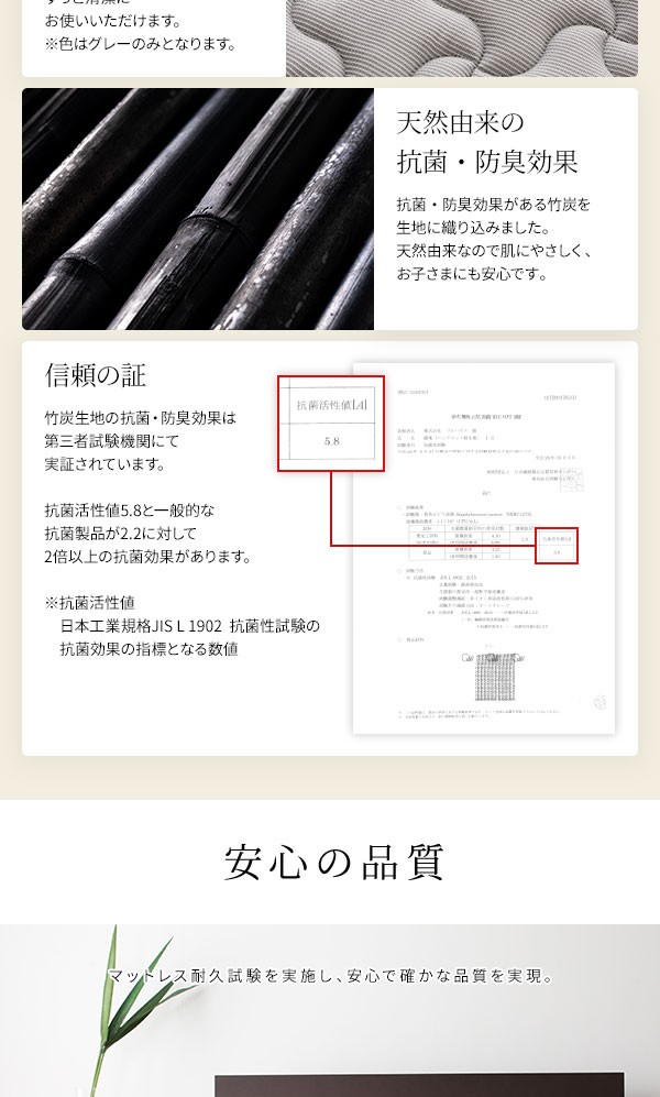 100%新品大得価 送料無料 コンパクト 圧縮 梱包 通常丈 ダブルサイズ 生の通販はau PAY マーケット - イーグルアイau Wowma!店|商 マットレス 国産 ポケットコイル 快眠 高密度 竹炭 抗菌 防臭 体圧分散 1年保証 新作限定品