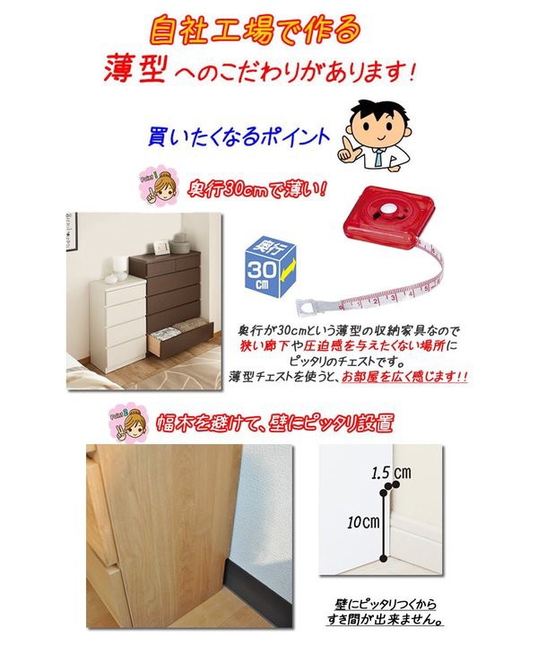 在庫大得価 送料無料 頑丈薄型チェスト/収納棚 奥行30cm 日本製 『ウスピッタ』 生活用品・インテリア・雑の通販はau PAY マーケット - イーグルアイau Wowma!店|商品ロットナンバー:412013060 正規品得価