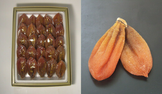 【ころ柿】能登の名産。昔ながらの手もみ作業で、柔らかく仕上げました。