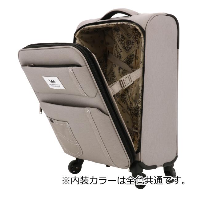 【レビュー投稿で+5％還元】Lee スーツケース 41L 47cm 2.6kg フロントオープン リー 320-9030 19インチ sonic エキスパンダブル ソフトキャリー デニム調 撥水 クリスマス_mp