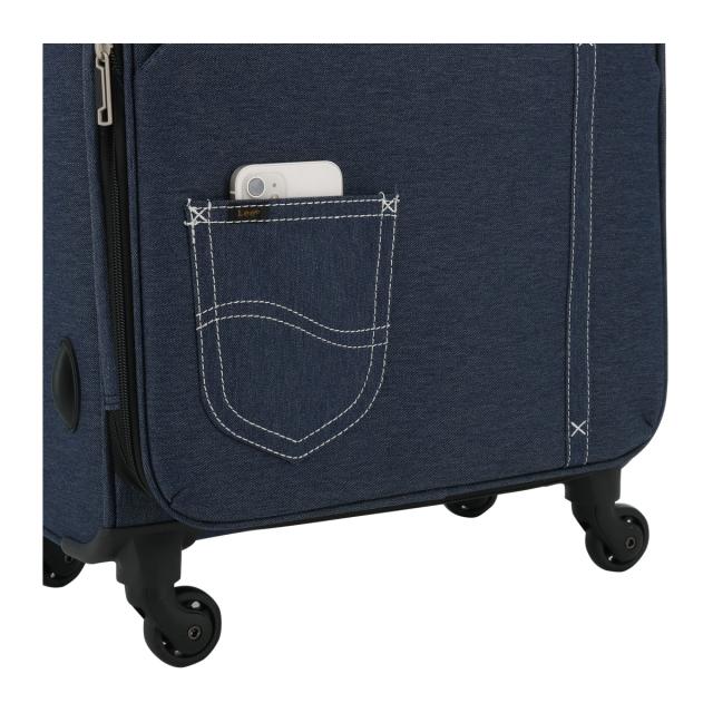 【レビュー投稿で+5％還元】Lee スーツケース 63L 68cm 3.2kg フロントオープン 320-9031 sonic 24インチ リー エキスパンダブル ソフトキャリー デニム調 撥水 拡張 クリスマス_mp