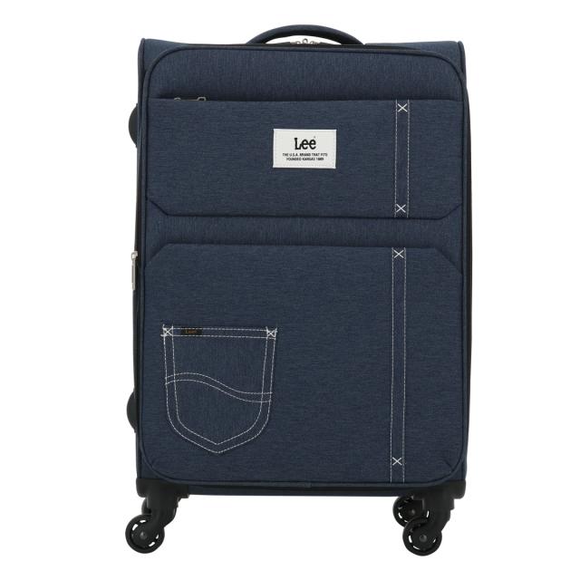 【レビュー投稿で+5％還元】Lee スーツケース 63L 68cm 3.2kg フロントオープン 320-9031 sonic 24インチ リー エキスパンダブル ソフトキャリー デニム調 撥水 拡張 クリスマス_mp
