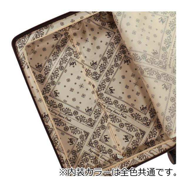 【レビュー投稿で+5％還元】Lee スーツケース 72L 66cm 4.1kg キャリーバッグ 320-9071 ギャラクシー Galaxy IV リー TSAロック搭載 エキスパンダブル ストッパー付き デニム調 ヒッコリー クリスマス_mp