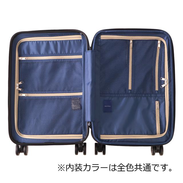 【レビュー投稿で+5％還元】ノーティカ スーツケース 43L 54cm 3.3kg ジッパーキャリー 機内持ち込み 370-1050 NTC-018 NAUTICA キャリーケース キャリーバッグ TSAロック搭載 拡張 エキスパンダブル クリスマス_mp