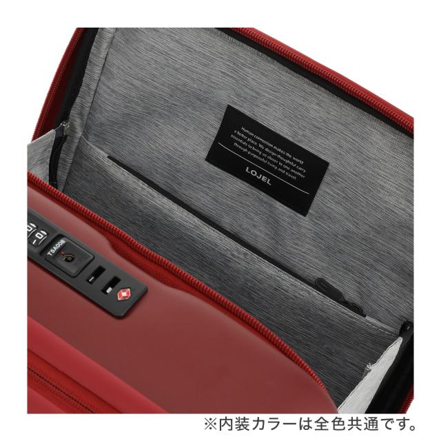 【レビュー投稿で+5％還元】ロジェール スーツケース キューボ 機内持ち込み 37(42)L 48cm 3.4kg CUBO-REFRESH-S LOJEL｜キャリーケース キャリーバッグ フロントオープン 拡張機能 エキスパンダブル TSAロック搭載 クリスマス_mp