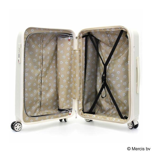 【レビュー投稿で+5％還元】ハピタス ミッフィー シフレ スーツケース 60L 57cm 3.8kg レディース HAP2249-57 HAPITAS miffy siffler｜キャリーケース ハードキャリー ファスナー 拡張 エキスパンダブル TSAロック搭載 キャラクター かわいい 旅行 1年保証