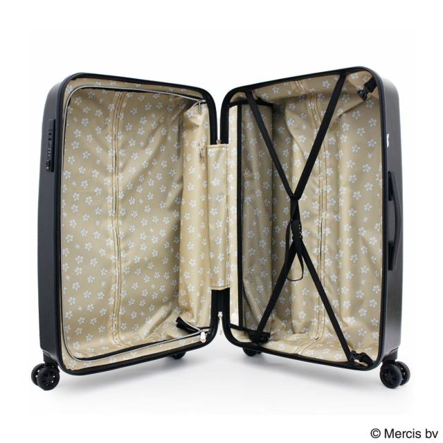 【レビュー投稿で+5％還元】ハピタス ミッフィー シフレ スーツケース 81L 66cm 4.6kg レディース HAP2249-66 HAPITAS miffy siffler｜キャリーケース ハードキャリー ファスナー TSAロック搭載 キャラクター かわいい 旅行 1年保証 クリスマス_mp クリスマス_wp