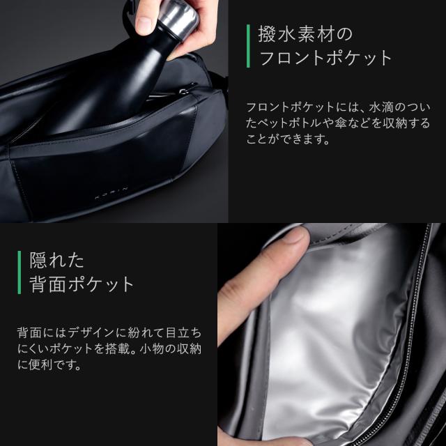 【レビュー投稿で+5％還元】コリンデザイン ボディバッグ メンズ レディース フリップスリング FLIPSLING KorinDesign｜4.8L スリングバッグ ショルダーバッグ ウエストバッグ 撥水 スポーツ 自転車 1年保証 クリスマス_mp クリスマス_wp