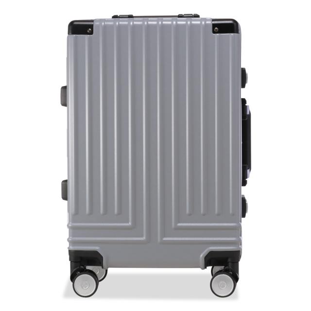 【レビュー投稿で+5％還元】ランバンオンブルー スーツケース 機内持ち込み 32L 49cm 3.4kg 当社限定色グレー ヴィラージュ 595313 LANVIN en Bleu｜汚れ防止カバー付き フレーム キャリーケース キャリーバッグ ビジネスキャリー 軽量 静音 旅行 クリスマス_mp