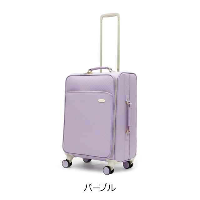 【レビュー投稿で+5％還元】シフレ ルナルクス スーツケース 45L 52cm 3.9kg レディース ソフトキャリー LUN3117-M Siffler LUNALUX Couleur｜キャリーバッグ キャリーケース 4輪ダブルキャスター TSAロック南京錠 かわいい おしゃれ カラフル クルール