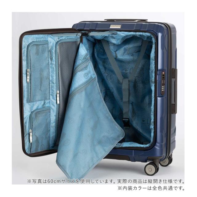 【レビュー投稿で+5％還元】レジェンドウォーカー スーツケース 機内持ち込み 37L 48L 48cm 3.3kg 5525-48 LEGEND WALKER BLUE WHALE｜ハードキャリー ファスナー キャリーケース キャリーバッグ ビジネスキャリー フロントオープン カップホルダー 拡張 軽量 クリスマス_mp