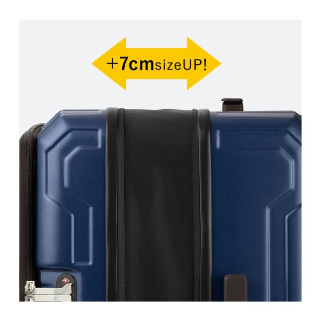 【レビュー投稿で+5％還元】レジェンドウォーカー スーツケース 機内持ち込み 37L 48L 48cm 3.3kg 5525-48 LEGEND WALKER BLUE WHALE｜ハードキャリー ファスナー キャリーケース キャリーバッグ ビジネスキャリー フロントオープン カップホルダー 拡張 軽量 クリスマス_mp