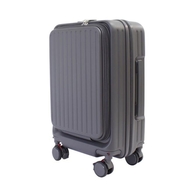 ノーベル スーツケース Mサイズ 56L 63.5cm 3.8kg 99931 Novel キャリーケース キャリーバッグ フロントオープン ドリンクホルダー TSAロック搭載 旅行 ビジネス 出張 マットフロントオープンキャリー