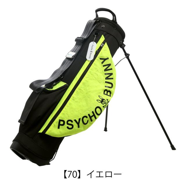 【レビュー投稿で+5％還元】サイコバニー ゴルフ キャディバッグ リエアバッグプロジェクト コラボ スタンド式 5分割 7.5型 46インチ対応 1.9kg メンズ PBMG3SC6 Psycho Bunny GOLF RairBag Project 軽量  sh_of agesugi_sfa クリスマス_mp
