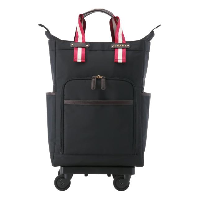 【レビュー投稿で+5％還元】スワニー ショッピングカート ショッピングキャリー B4 座面付き 座れる 静音 静か 撥水 23L 55cm 3.4kg レディース 機内持ち込み D-630 ポルド SWANY 買い物バッグ ロッカーサイズ クリスマス_mp クリスマス_wp