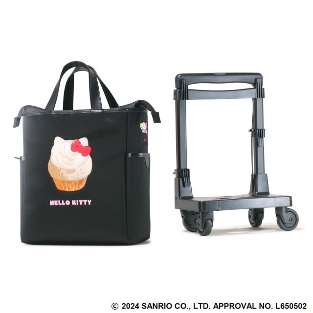 【レビュー投稿で+5％還元】ハローキティ スワニー ショッピングカート キティちゃん ショッピングキャリー 10L 43cm 2.3kg 機内持ち込み D-656 Hello Kitty 50th ハローミミィ コラボ 刺繍 SWANY 静音設計 お買い物キャリー クリスマス_mp