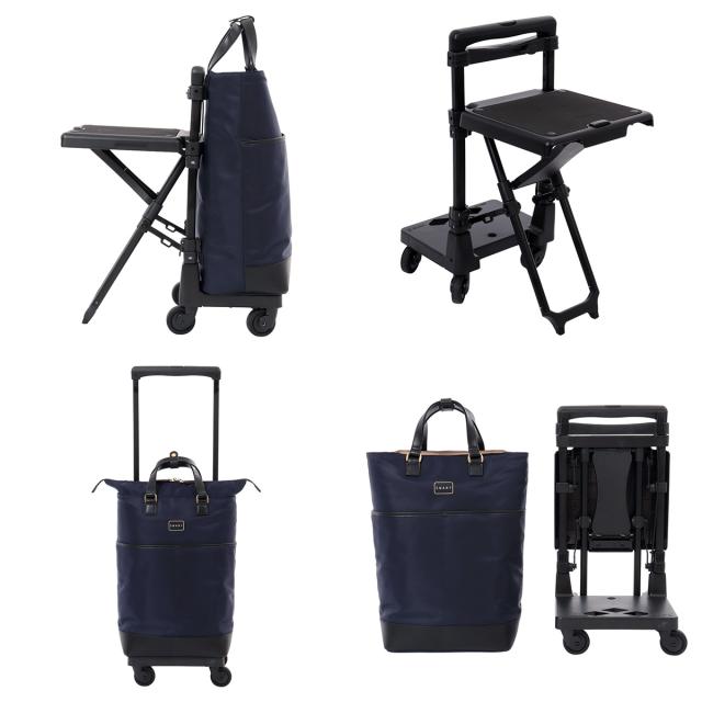 【レビュー投稿で+5％還元】スワニー ショッピングキャリー 当社限定 19L 55cm 3.3kg  座面付き 座れる 静音 静か 機内持ち込み D-696 東京デリカオリジナル SWANY 静音設計 買い物バッグ ロッカーサイズ 4輪ストッパー T2キャスター クリスマス_mp