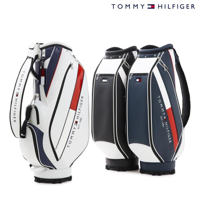 【レビュー投稿で+5％還元】トミーヒルフィガー ゴルフ キャディバッグ カート型 5分割 9型 46インチ対応 3.2kg ベーシック メンズ レディースTHMG4SC5  