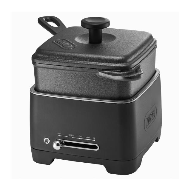 【レビュー投稿で+5％還元】トフィー 電気スキレット 電気鍋 1.2L K-SK1 Toffy｜ホットスキレット スキレット 無水鍋 フライパン 蓋 フタ付き キャンプ レジャー アウトドア キッチン家電 調理器具 シンプル おしゃれ かわいい 1年保証 クリスマス_mp