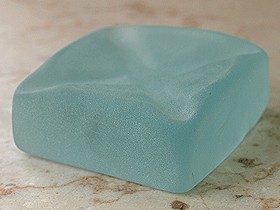 ガラス製のソープディッシュ