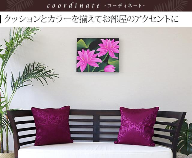 ロータスの絵画 バリ雑貨
