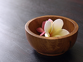 バリ　木製ボウル