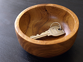 木製ボウル　鍵入れ
