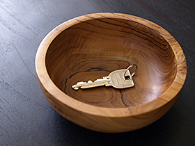 木製ボウル　鍵入れ
