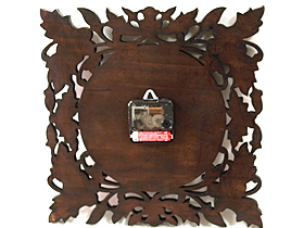 掛け時計　彫刻