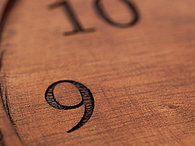 時刻レーザー彫り