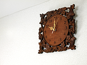 アジアン　掛け時計